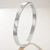 Retro Round Titanium Steel Inlay Zircon Bangle