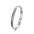 Retro Round Titanium Steel Inlay Zircon Bangle