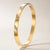 Retro Round Titanium Steel Inlay Zircon Bangle