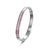 Retro Round Titanium Steel Inlay Zircon Bangle