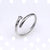 Retro Round Titanium Steel Plating Open Ring 1 Piece