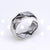 Retro Round Titanium Steel Plating Open Ring 1 Piece