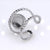 Retro Round Titanium Steel Plating Open Ring 1 Piece