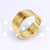 Retro Round Titanium Steel Plating Open Ring 1 Piece