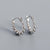 Retro S925 Silver Geometric Twist U-shaped Hoop Earrings Wholesale