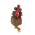 Retro Simple Style Animal Plant Alloy Inlay Rhinestones Women's Brooches