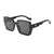 Retro Simple Style Classic Style Solid Color Pc Square Full Frame Women's Sunglasses