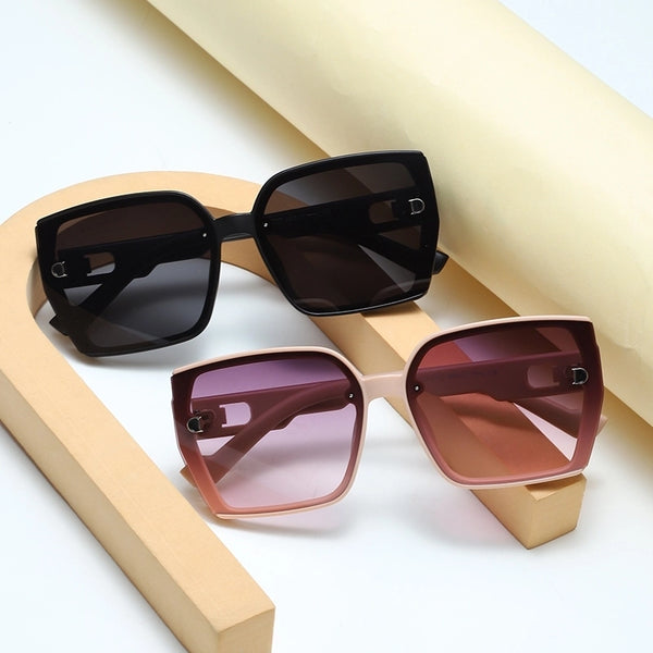 Retro Simple Style Classic Style Solid Color Pc Square Full Frame Women's Sunglasses