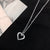 Retro Simple Style Letter Moon Heart Shape Alloy Titanium Steel Plating Inlay Acrylic Artificial Diamond Rhinestones Gold Plated Silver Plated Necklace