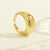 Retro Simple Style Solid Color Copper 18k Gold Plated Open Rings In Bulk