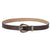 Retro Simple Style Solid Color Pu Leather Alloy Women's Leather Belts