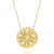 Retro Simple Style Sun Moon Stainless Steel Plating Hollow Out Gold Plated Pendant Necklace