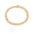 Retro Simple Twist Chain 14k Gold Plated Stainless Steel Bracelet