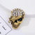 Retro Skull Alloy Enamel Artificial Diamond Unisex Brooches