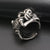 Retro Skull Alloy Plating Unisex Open Rings