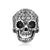 Retro Skull Alloy Plating Unisex Open Rings