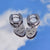 Retro Smiley Face Bird Stainless Steel Drop Earrings Hollow Out Stainless Steel Earrings