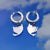 Retro Smiley Face Bird Stainless Steel Drop Earrings Hollow Out Stainless Steel Earrings