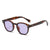 Retro Solid Color Ac Oval Frame Full Frame Women's Sunglasses