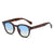 Retro Solid Color Ac Oval Frame Full Frame Women's Sunglasses