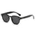 Retro Solid Color Ac Oval Frame Full Frame Women's Sunglasses