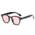 Retro Solid Color Ac Oval Frame Full Frame Women's Sunglasses