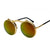 Retro Solid Color Ac Round Frame Full Frame Women's Sunglasses