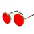 Retro Solid Color Ac Round Frame Full Frame Women's Sunglasses