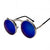 Retro Solid Color Ac Round Frame Full Frame Women's Sunglasses