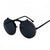 Retro Solid Color Ac Round Frame Full Frame Women's Sunglasses