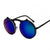 Retro Solid Color Ac Round Frame Full Frame Women's Sunglasses