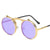 Retro Solid Color Ac Round Frame Full Frame Women's Sunglasses