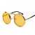 Retro Solid Color Ac Round Frame Full Frame Women's Sunglasses