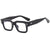 Retro Solid Color Ac Square Full Frame Men's Sunglasses