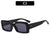 Retro Solid Color Ac Square Full Frame Women's Sunglasses