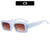 Retro Solid Color Ac Square Full Frame Women's Sunglasses