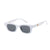 Retro Solid Color Ac Square Full Frame Women's Sunglasses