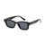 Retro Solid Color Ac Square Full Frame Women's Sunglasses