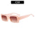 Retro Solid Color Ac Square Full Frame Women's Sunglasses