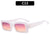 Retro Solid Color Ac Square Full Frame Women's Sunglasses