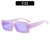 Retro Solid Color Ac Square Full Frame Women's Sunglasses