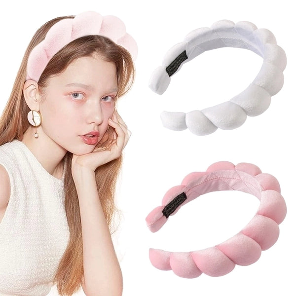 Retro Solid Color Cloth Hair Band 1 Piece