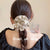 Retro Solid Color Cloth Lace Hair Tie