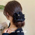 Retro Solid Color Cloth Lace Hair Tie