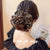 Retro Solid Color Cloth Lace Hair Tie