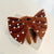 Retro Solid Color Imitation Pearl Cloth Bowknot Hair Claws 1 Piece