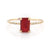 Retro Solid Color Inladid Zircon Copper Ring Wholesale