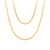 Retro Solid Color Iron Copper Gold Plated Layered Necklaces In Bulk