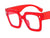 Retro Solid Color Leopard Ac Square Full Frame Optical Glasses