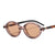 Retro Solid Color Pc Oval Frame Full Frame Women's Sunglasses